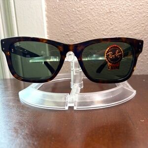 Ray-Ban Burbank sunglasses (RB2283). Brown frame/green lenses